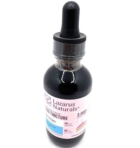 Lazarus Full Spectrum CBD Oil 4 oz  Birthday cake 3000mg