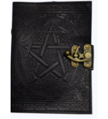 Pentagram Leather 5x7 Journal with Lock
