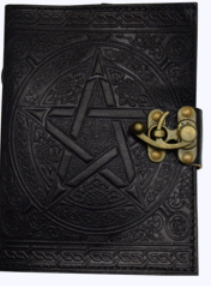 Pentagram Leather 5x7 Journal with Lock