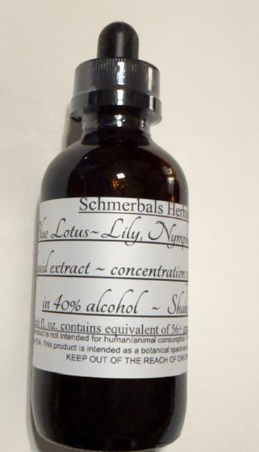 Blue Lotus, Nymphaea caerulea, 2X Tincture / Liquid Extract (4 0z)