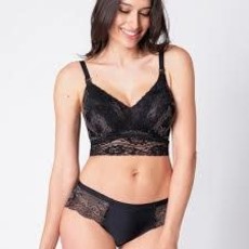 Seraphine Beth Lace Bralette Black/Blush S