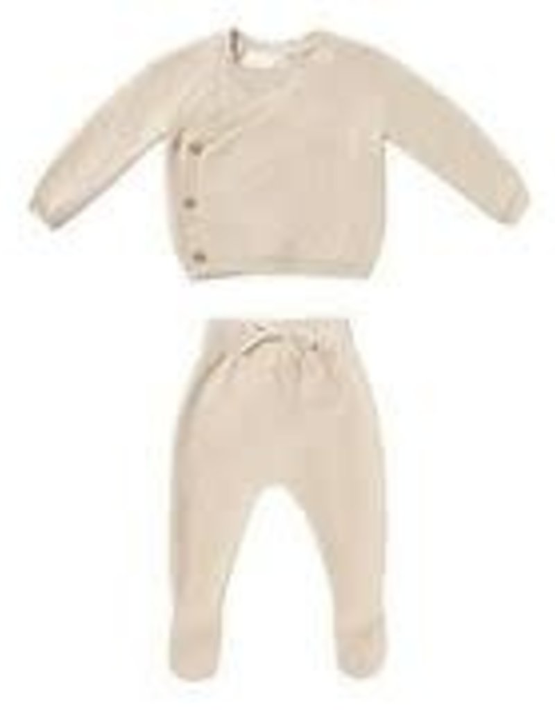 Quincy Mae Knit Wrap Top and Pant Set