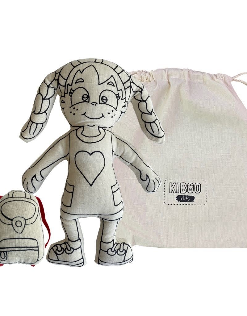 Kiboo Kids Color Your Own Doll-Girl W/Braids