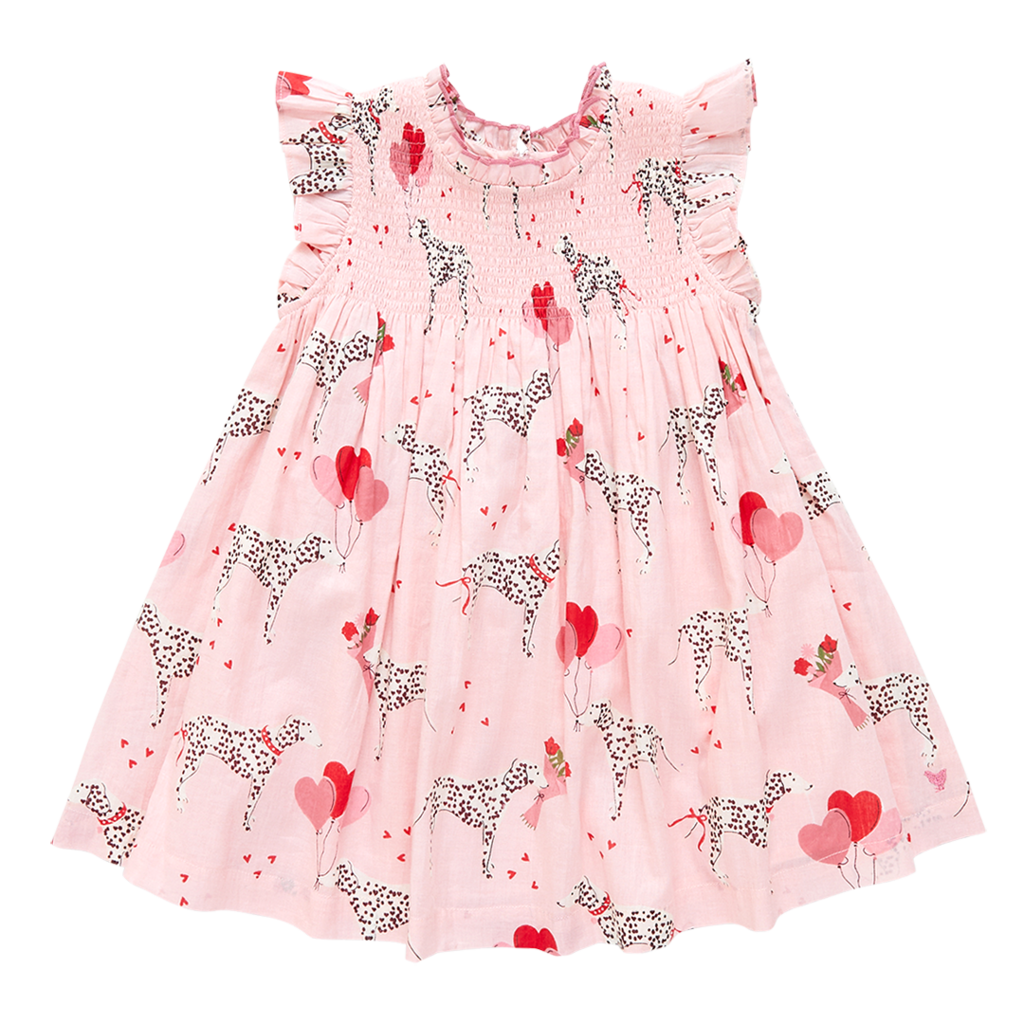 Pink Chicken Baby Girls Stevie Dress 6-12M Dalmations