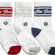 Binky Bro Baby Boy Socks 6M-12M Red/White/Blue