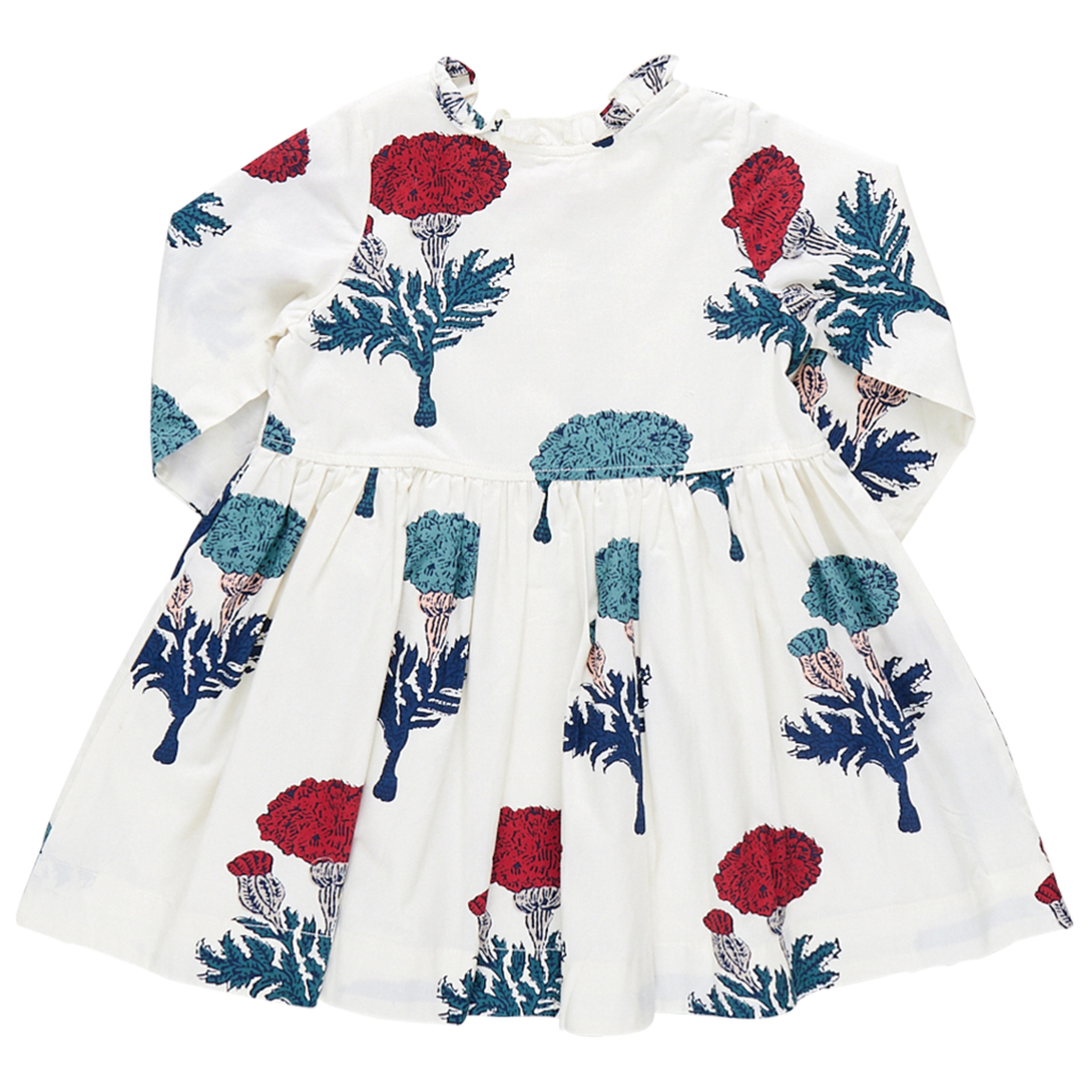 Pink Chicken Girls Autumn Dress Set