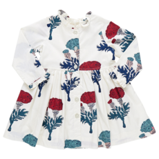 Pink Chicken Girls Autumn Dress Set