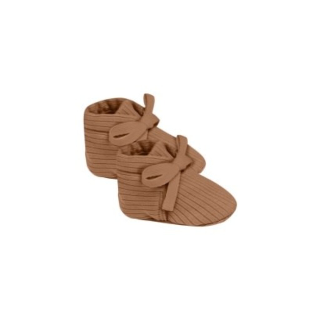 Rylee + Cru Inc. RIBBED BABY BOOTIES || CINNAMON