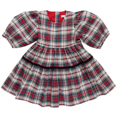 Pink Chicken Girls Maribelle Dress - Holly Tartan Size 4