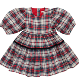 Pink Chicken Girls Maribelle Dress - Holly Tartan Size 4