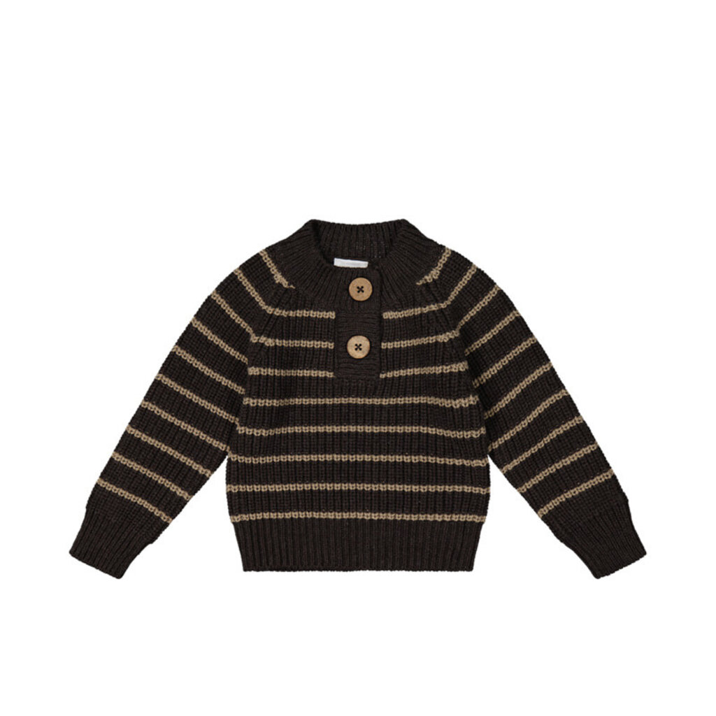 Jamie Kay Daniel Sweater Dark Chocolate/Woodsmoke