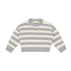 Rylee + Cru Inc. ASPEN SWEATER || DUSTY BLUE STRIPE