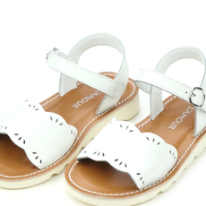 L'Amour Ella Scalloped Sandal