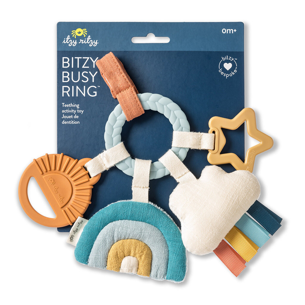 Itzy Ritzy Teething Activity Toy | Rainbow O/S