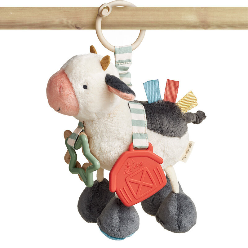 Itzy Ritzy Cow Itzy Friends Link & Love™ Activity Plush