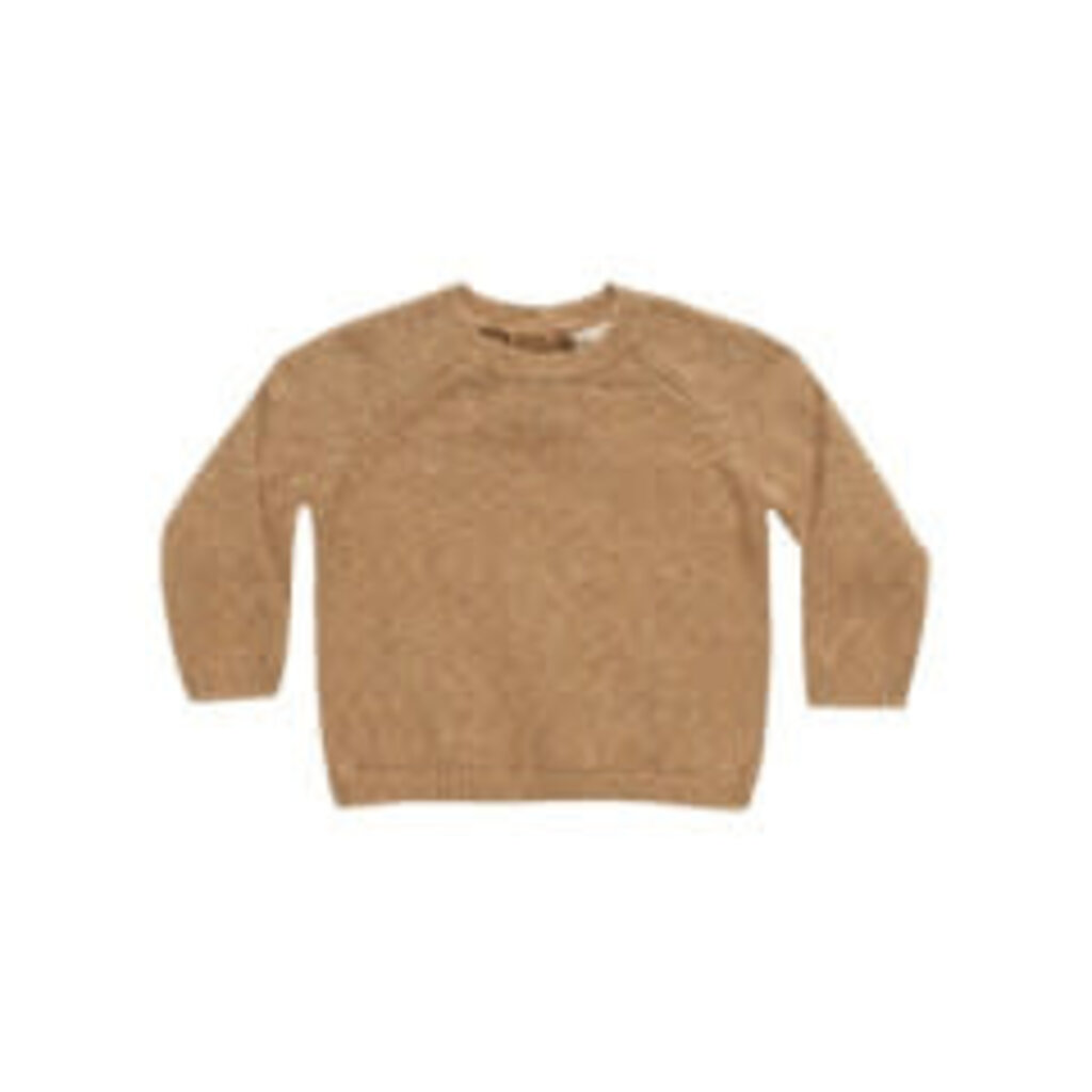 Quincy Mae KNIT SWEATER || SPECKLED GOLDEN GOLDEN 2-3Y