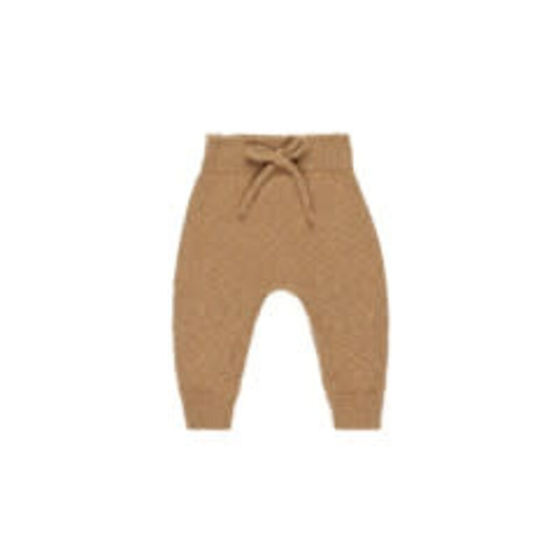 Quincy Mae KNIT PANT || SPECKLED GOLDEN 2-3Y