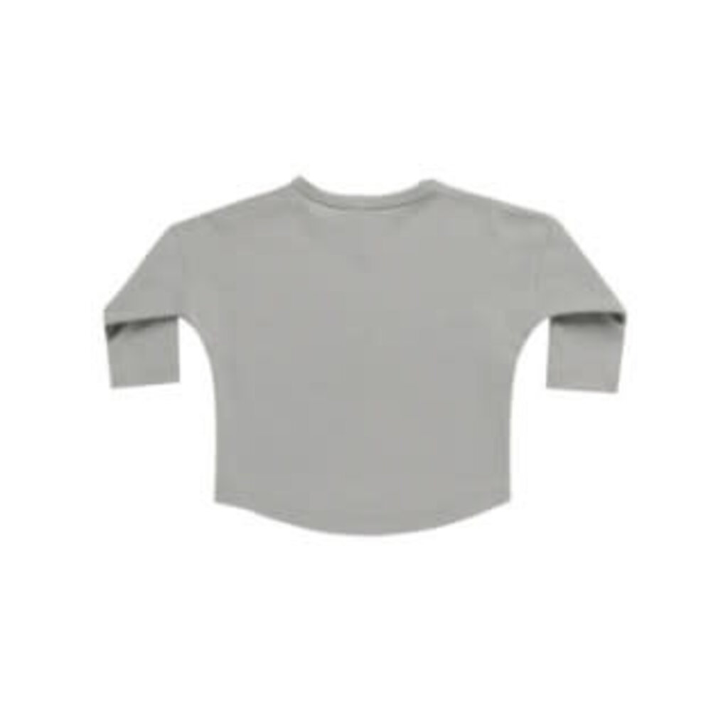 Quincy Mae LONG SLEEVE TEE || DUSTY BLUE