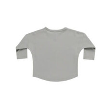 Quincy Mae LONG SLEEVE TEE || DUSTY BLUE