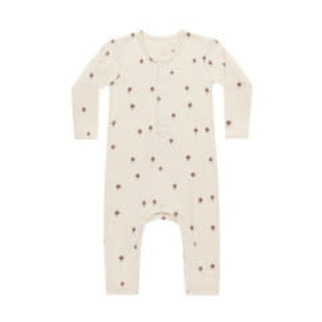 Quincy Mae RIBBED BABY JUMPSUIT || MUSHROOMS