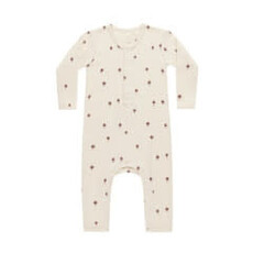 Quincy Mae RIBBED BABY JUMPSUIT || MUSHROOMS