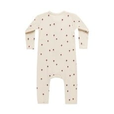 Quincy Mae RIBBED BABY JUMPSUIT || MUSHROOMS