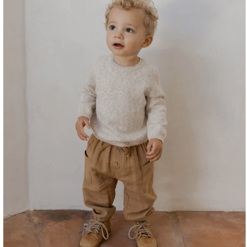 Quincy Mae KNIT SWEATER || SPECKLED NATURAL