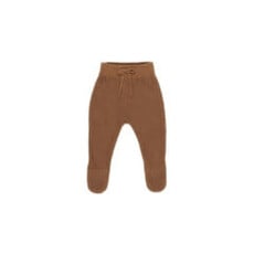 Quincy Mae FOOTED KNIT PANT || CINNAMON