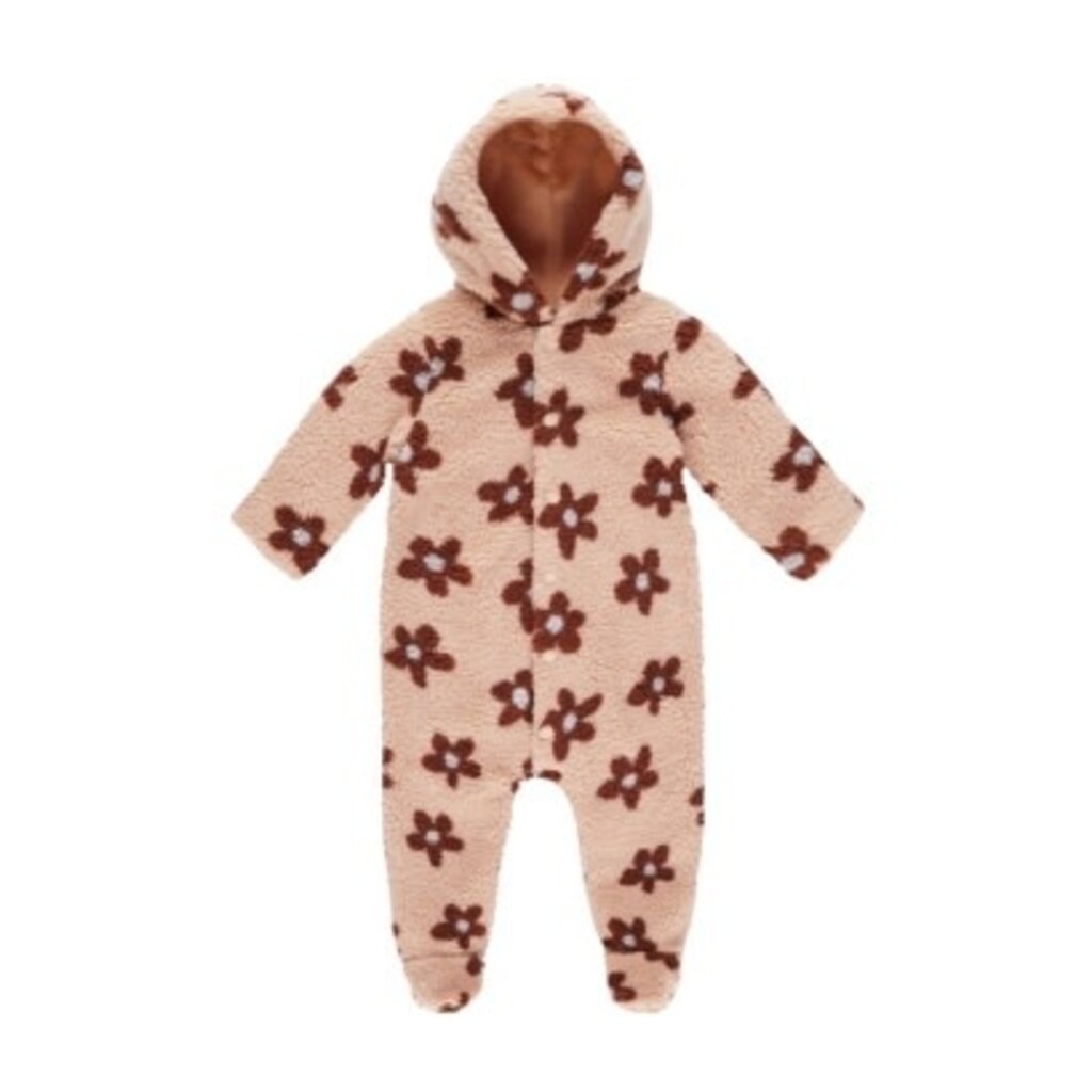 Rylee + Cru Inc. FLEECE JUMPSUIT || PINK DAISY