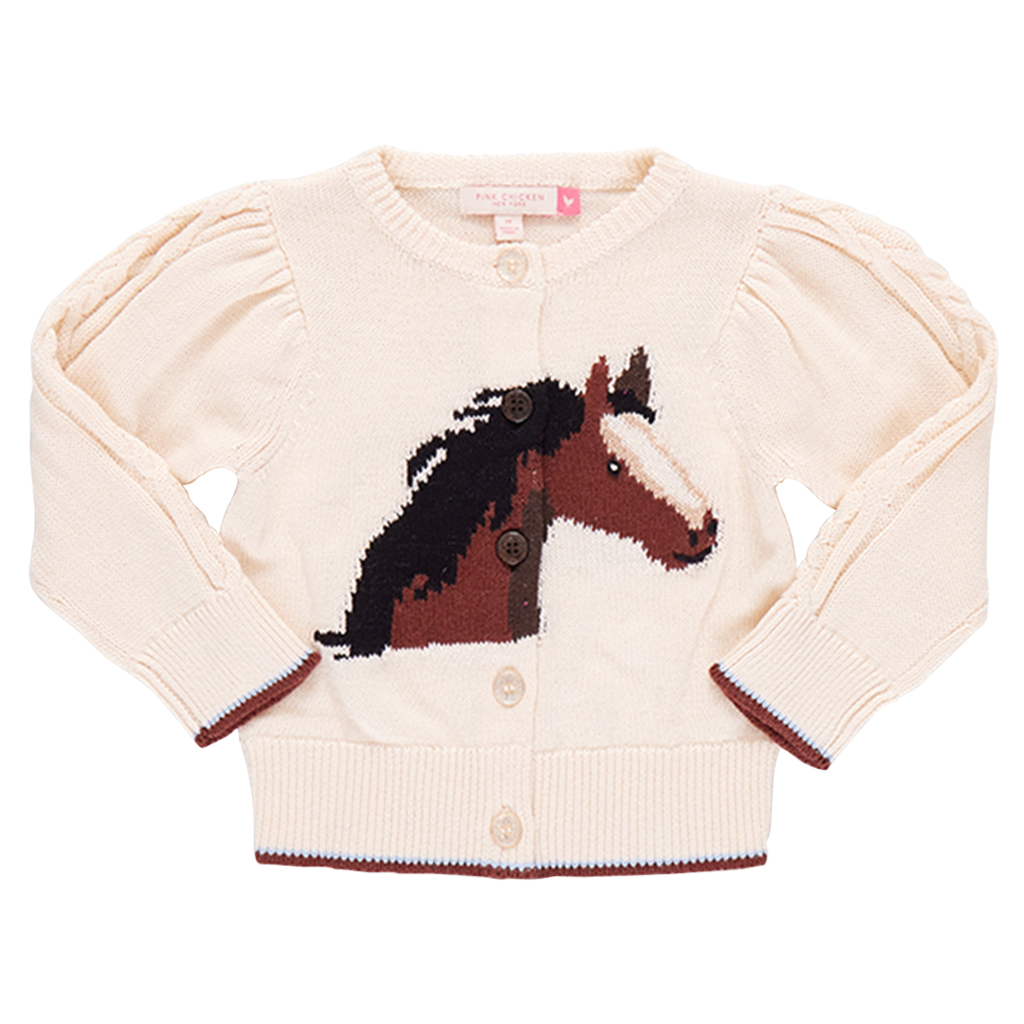 Pink Chicken Cable Constance Sweater