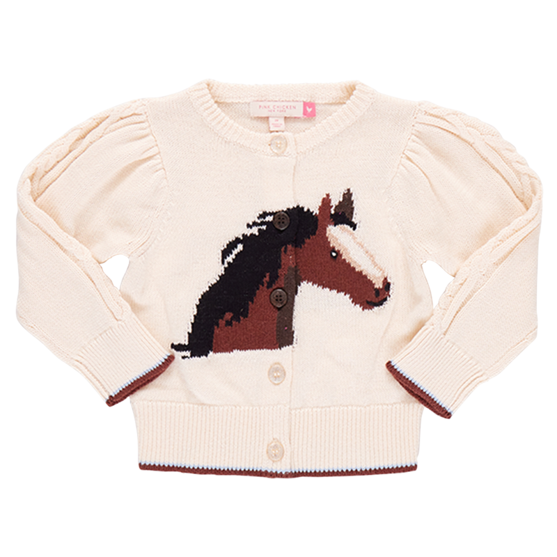 Pink Chicken Cable Constance Sweater