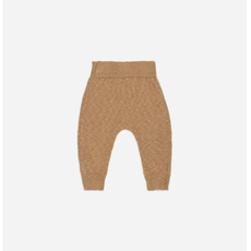 Quincy Mae KNIT PANT || SPECKLED GOLDEN 2-3Y