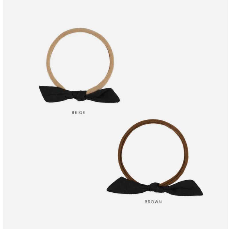 Rylee + Cru Inc. LITTLE KNOT HEADBAND || WASHED BLACK