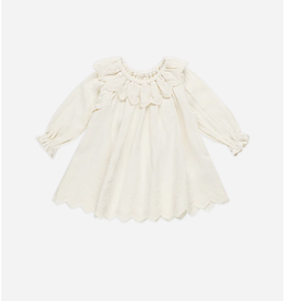 Quincy Mae LONG SLEEVE ISLA DRESS || IVORY