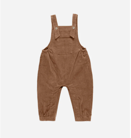 Quincy Mae CORDUROY BABY OVERALLS || CINNAMON