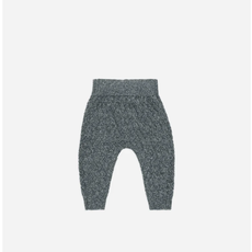 Quincy Mae KNIT PANT || HEATHERED INDIGO