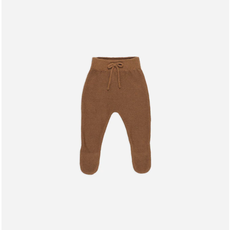 Quincy Mae FOOTED KNIT PANT || CINNAMON