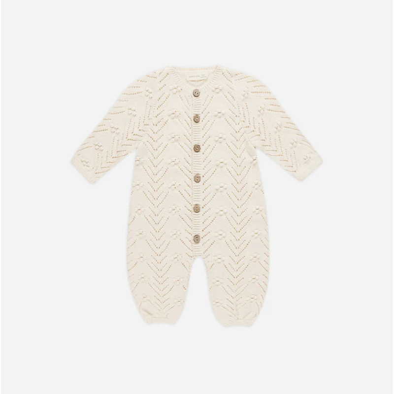 Quincy Mae Long Sleeve Bobble Romper