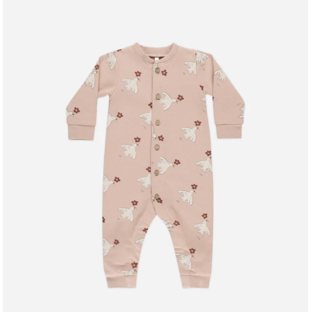 Rylee + Cru Inc. BUTTON DOWN JUMPSUIT || DOVES