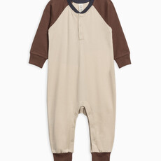 Colored Organics Baby Brix Henley Romper