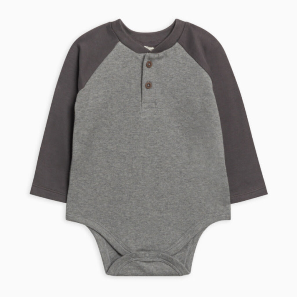 Colored Organics Lucas Raglan Henley Bodysuit