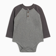 Colored Organics Lucas Raglan Henley Bodysuit