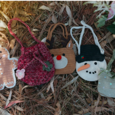 Wild Wawa Crochet Purse - Snowman O/S