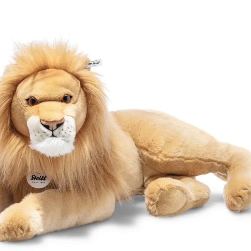 Steiff Leo Lion Plush Toy, 18 Inches