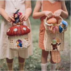 Olli Ella Rattan Castle Bag