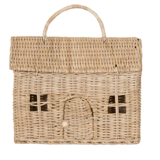 Olli Ella Rattan Casa Bag - Straw