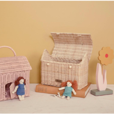 Olli Ella Rattan Casa Bag - Straw
