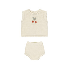 Rylee + Cru Inc. Scallop Knit Baby Set