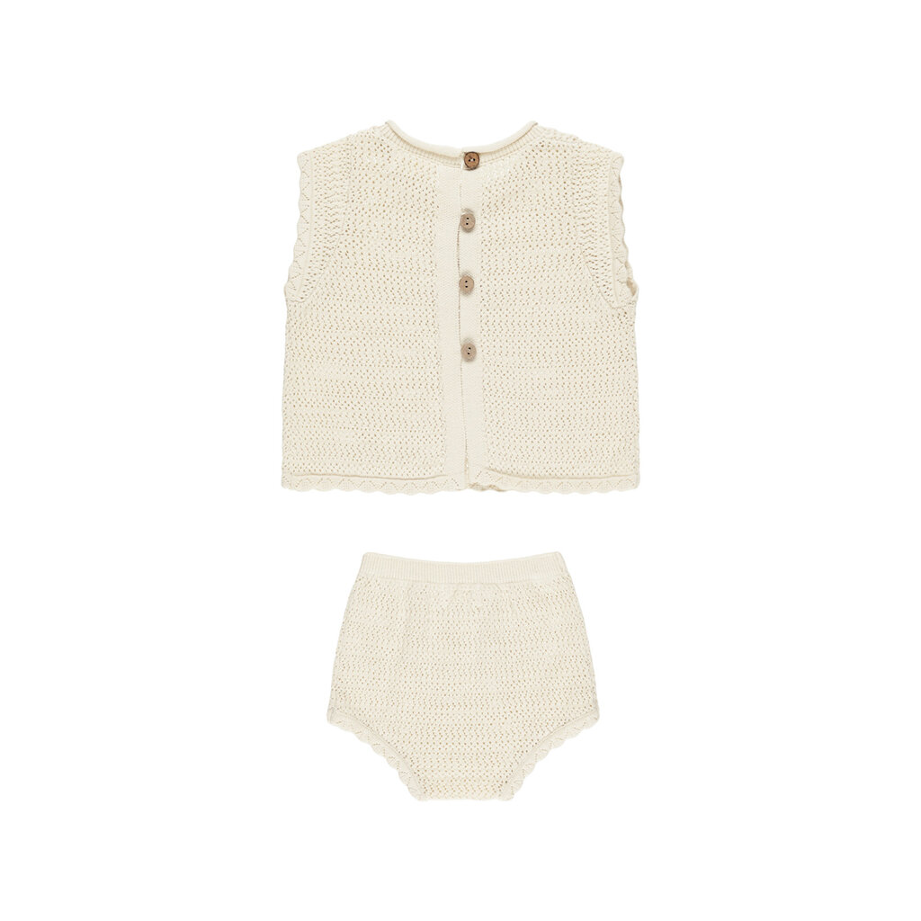 Rylee + Cru Inc. Scallop Knit Baby Set