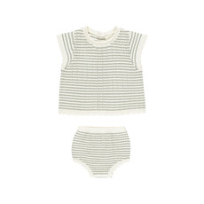 Rylee + Cru Inc. Scallop Knit Baby Set